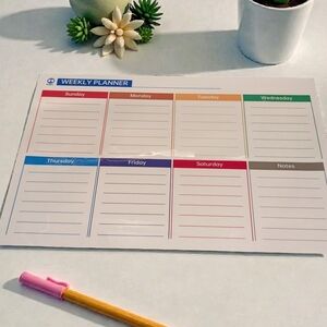 Weekly Dry Erase And Magnetic Planner (EUC)